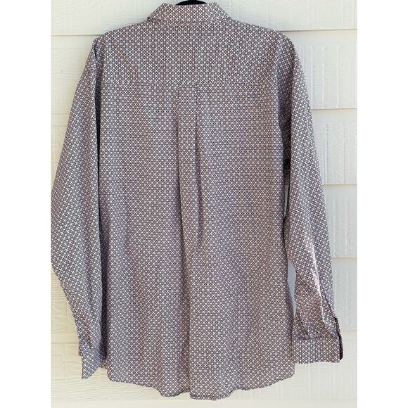 Cinch Men's   purple Geo pattern long sleeve western shirt L 100% Cotton - Picture 2 of 7